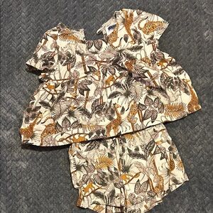 Old Navy Jungle Print Two-Piece Set